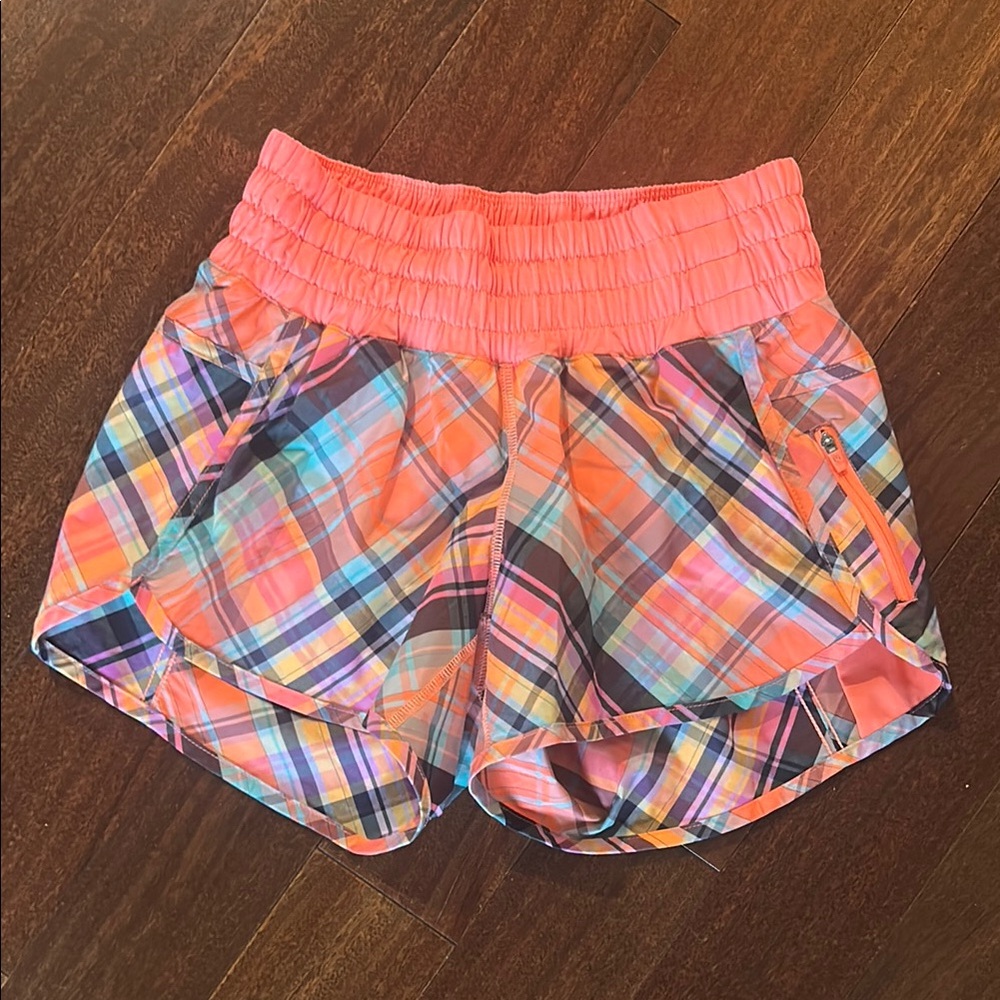 lululemon athletica Tracker Plaid Athletic Shorts